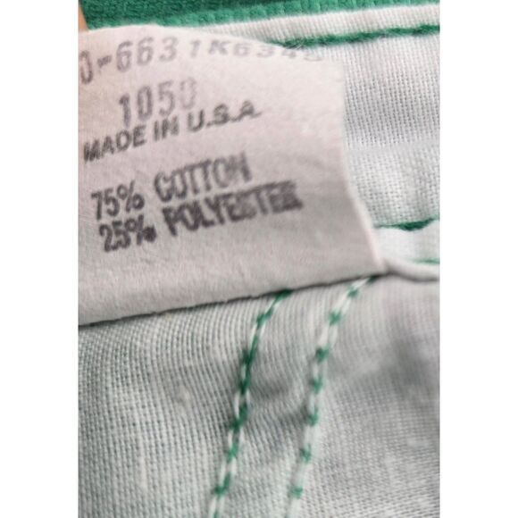 Vintage OshKosh B'Gosh Toddler Green Overalls 18 Months Made in USA - Picture 6 of 6